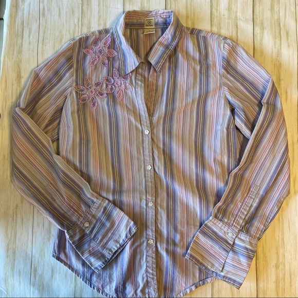 Johnny Cotton Pink & Blue Button Down Shirt - Picture 3 of 12